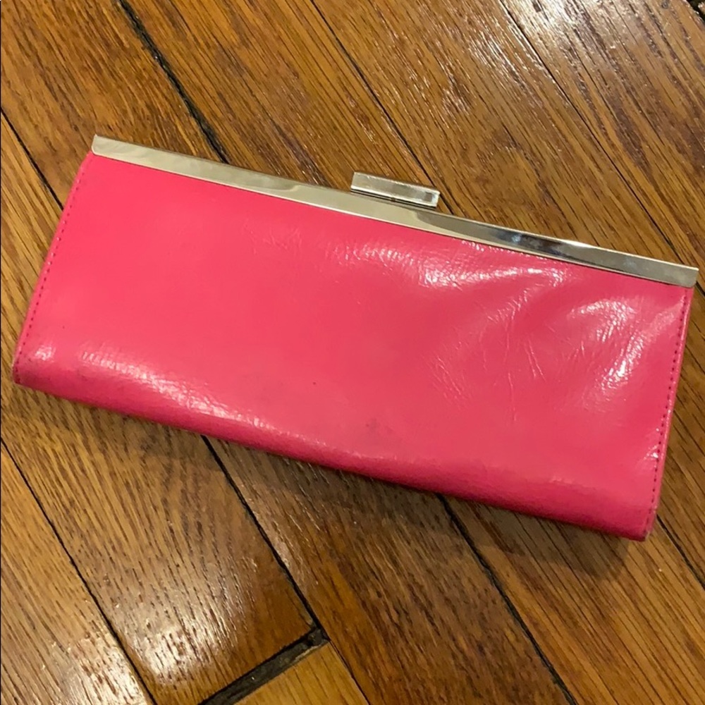 Hot pink clutch / wallet